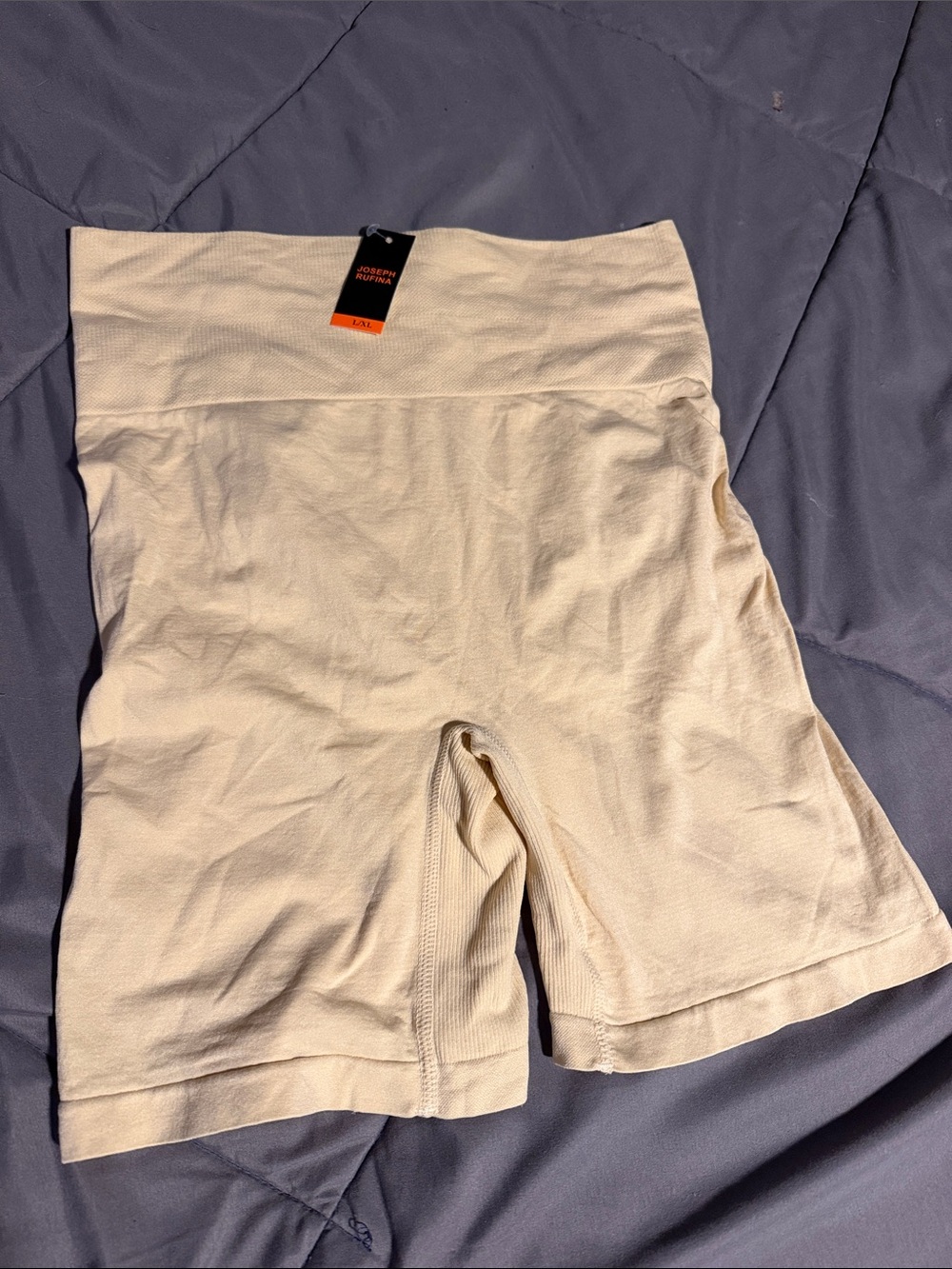 Luxe High-Waist Cream shapewear Shorts